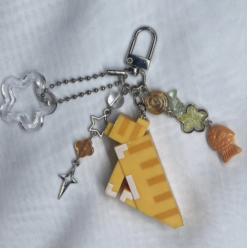 Llavero gato minecraft