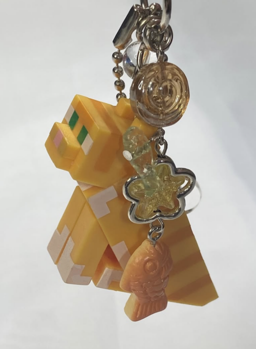 Llavero gato minecraft