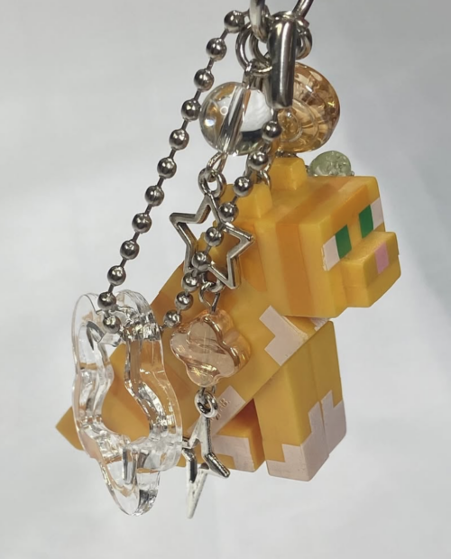Llavero gato minecraft